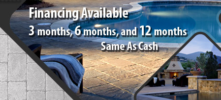 Financing Available. 3 months, 6 months, and 12 months. Same As Cash.